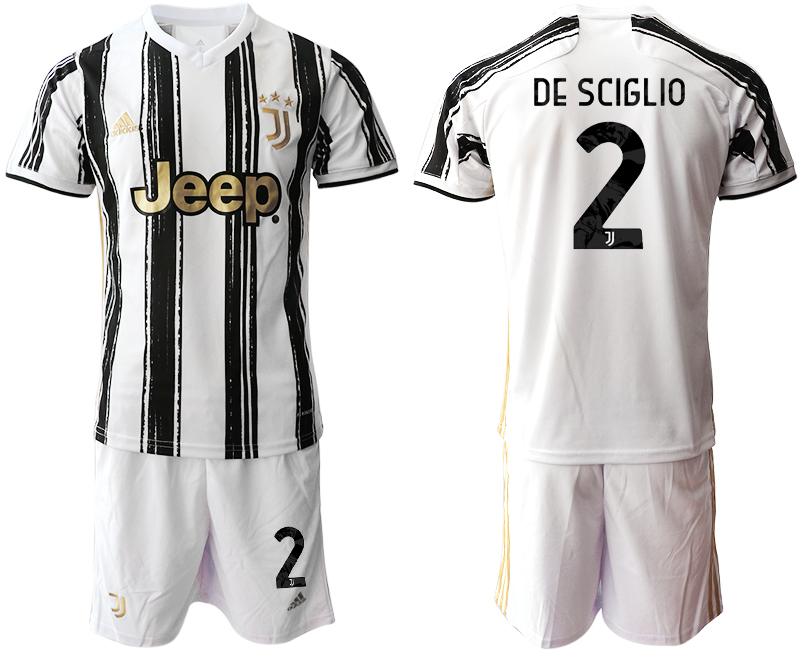 Men 2020-2021 club Juventus home #2 white black Soccer Jerseys->juventus jersey->Soccer Club Jersey
